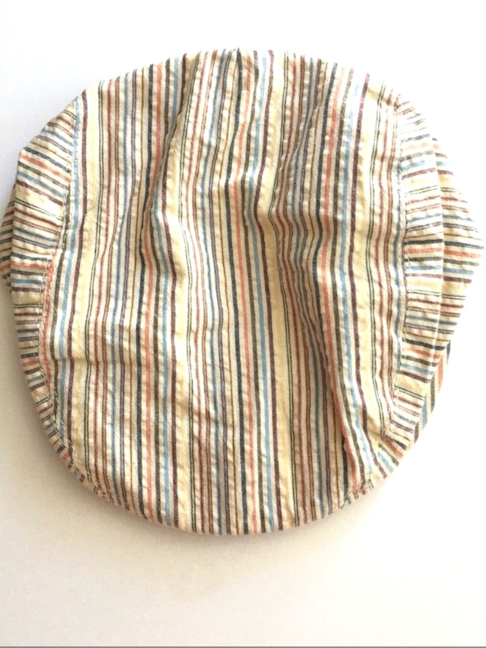 The Children's Place Striped Cotton flat cap - Cream, Blue, Orange, Brown